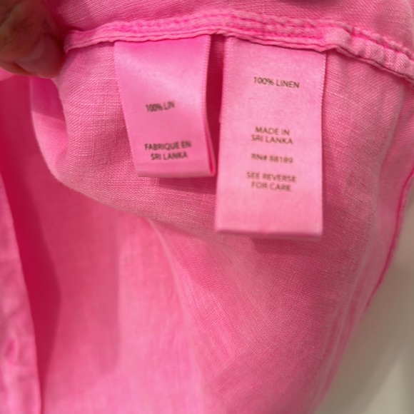 Lily Pulitzer sleeveless ruffle accent button down size small - Picture 4 of 5